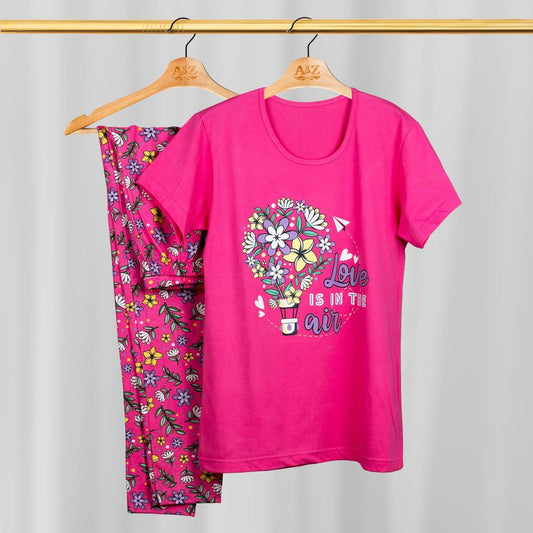 بيجاما قطن ١٠٠٪ صيفي نص كم