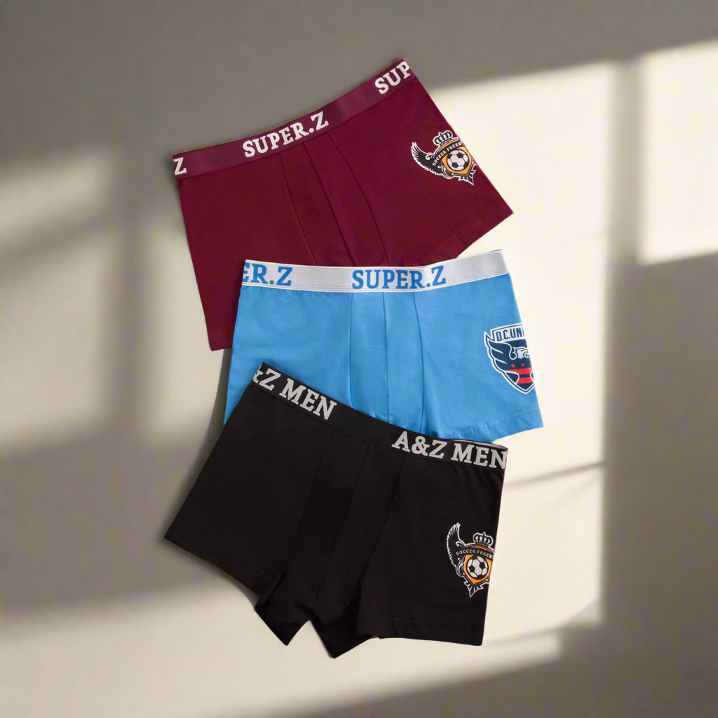 بوكسر رجالي مطبوع اوليف