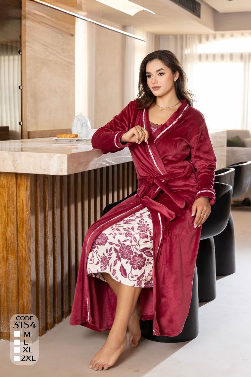 بيجامه روب قطعتين