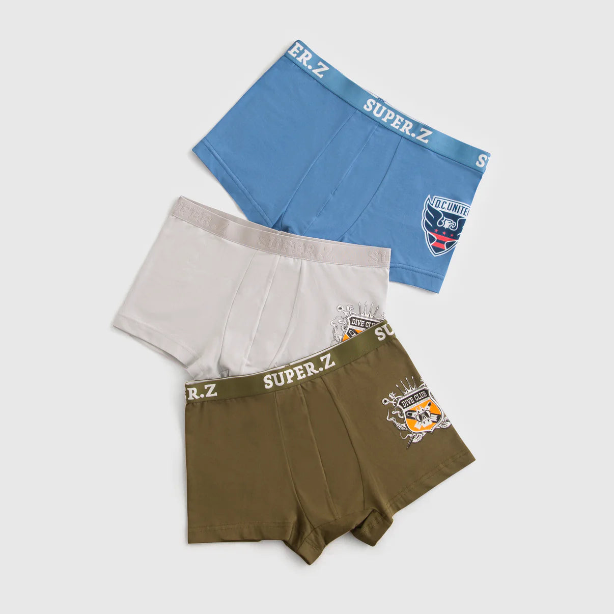 بوكسر رجالي مطبوع اوليف