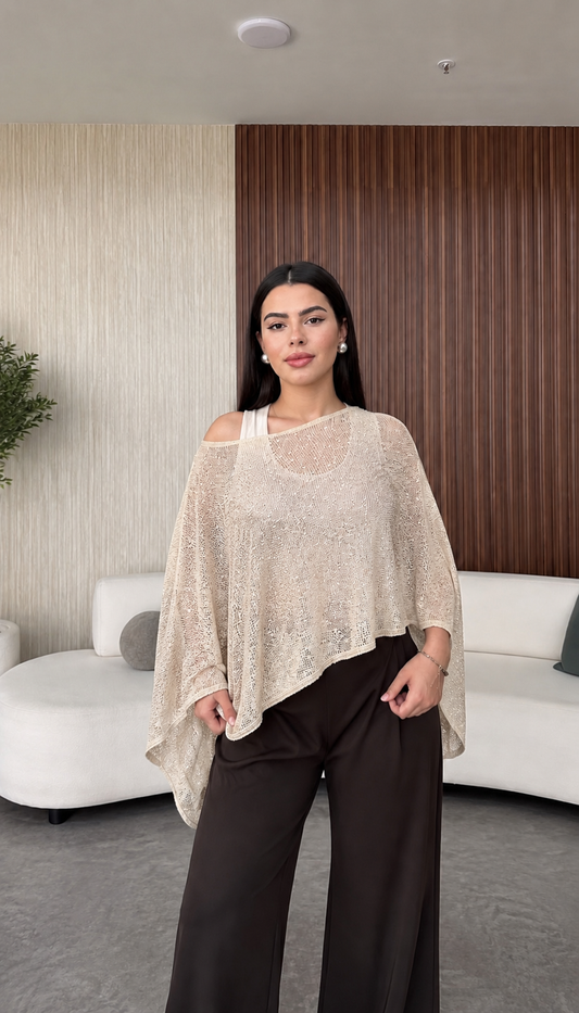 Champagne Veil Cape