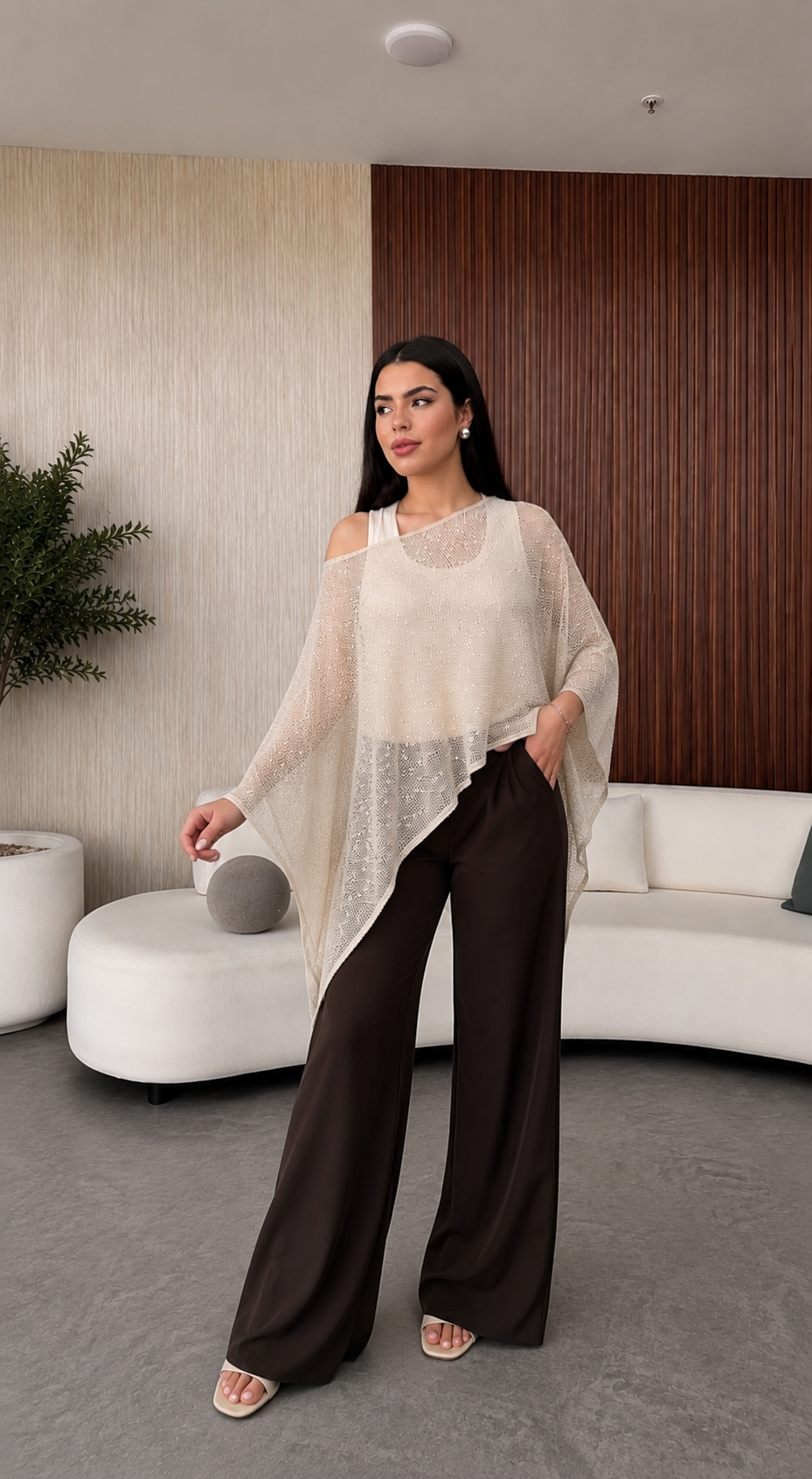 Champagne Veil Cape