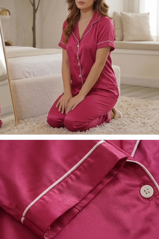 Red SATIN PAJAMA
