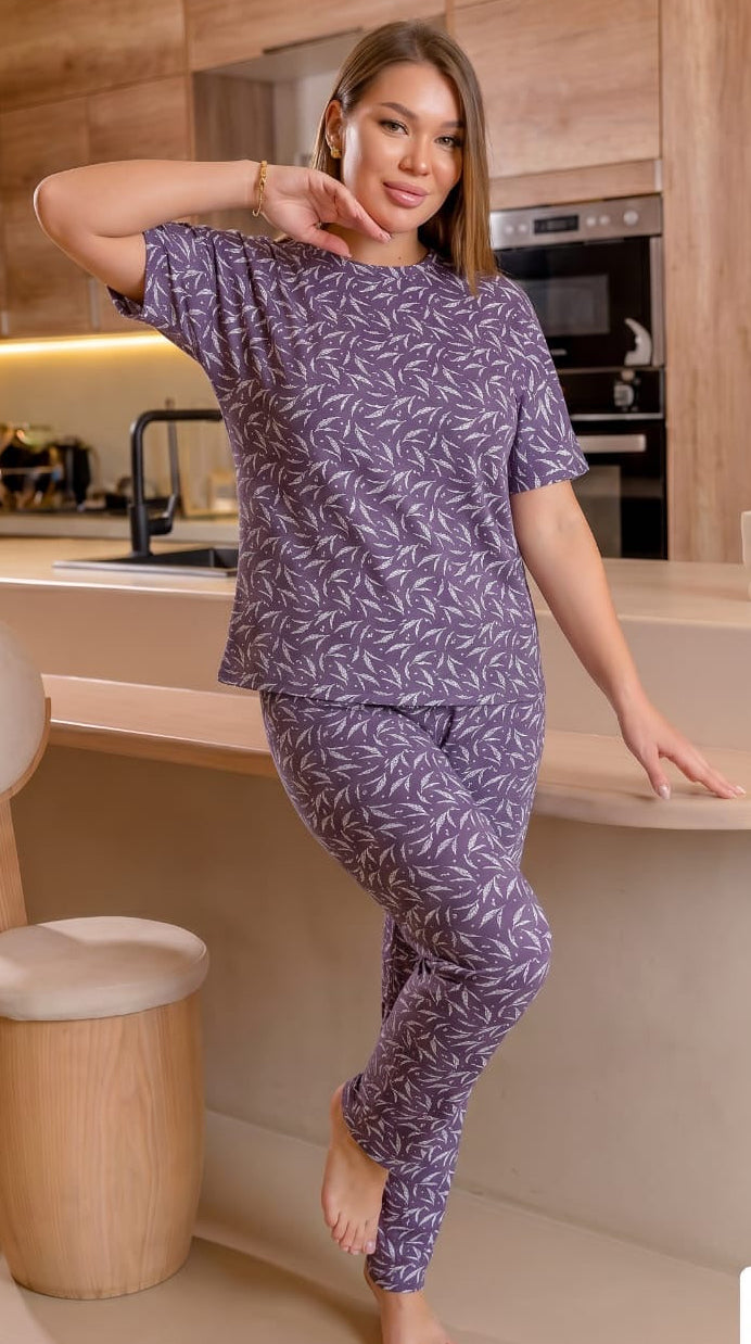 leaves Cotton pajama set