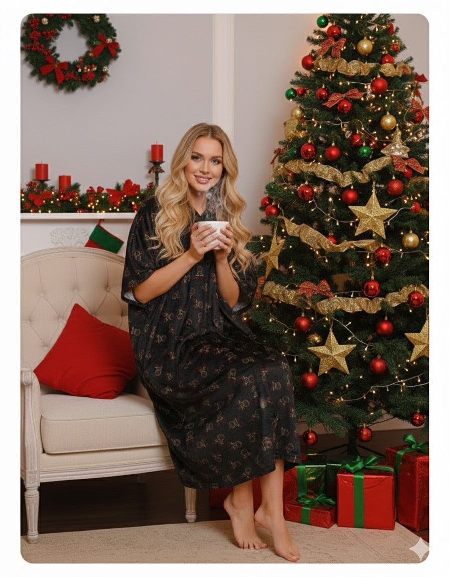 Christmas eve cozy blanket