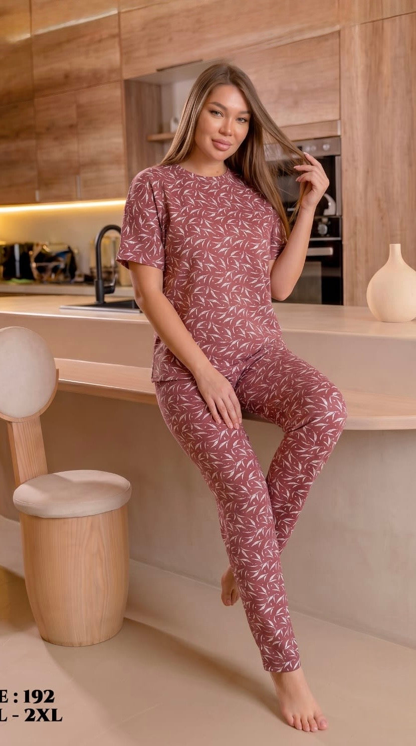 leaves Cotton pajama set