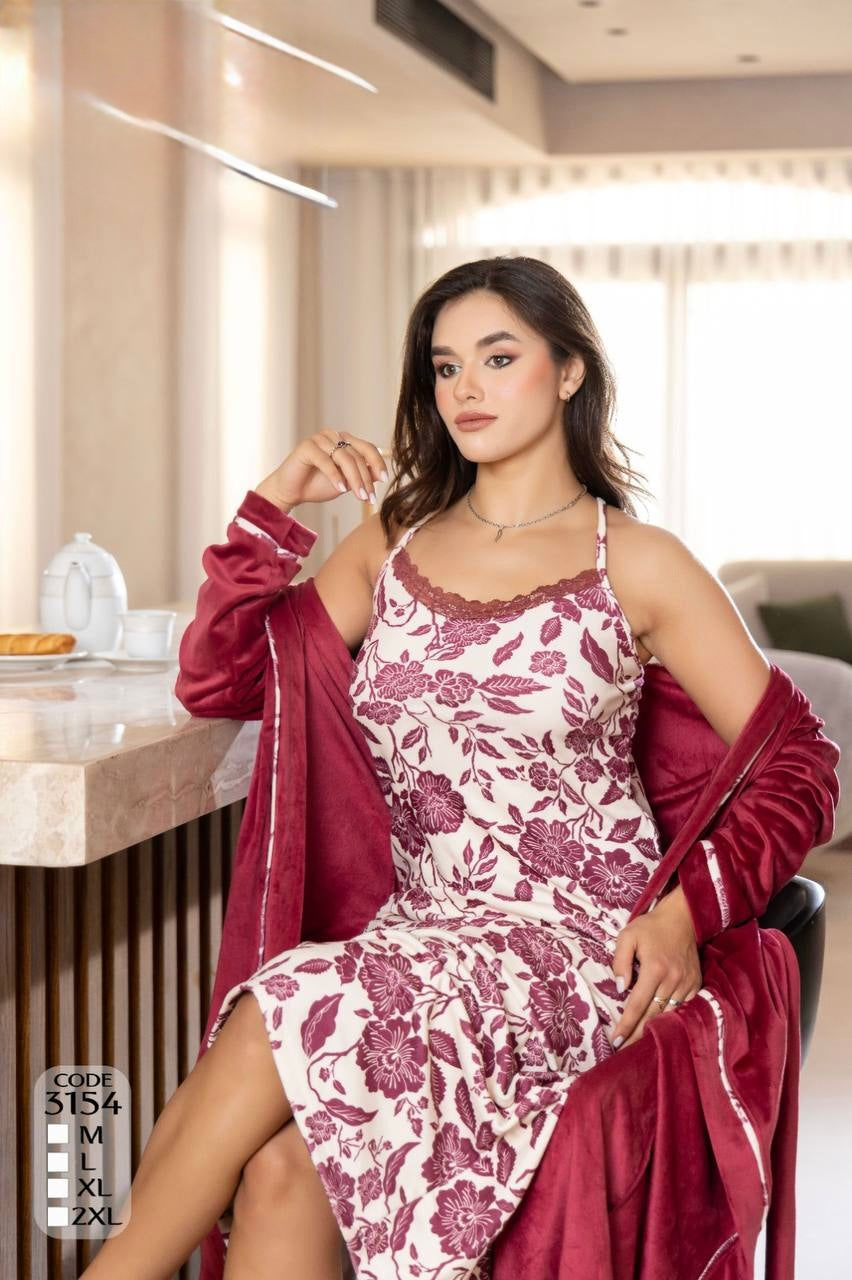 بيجامه روب قطعتين