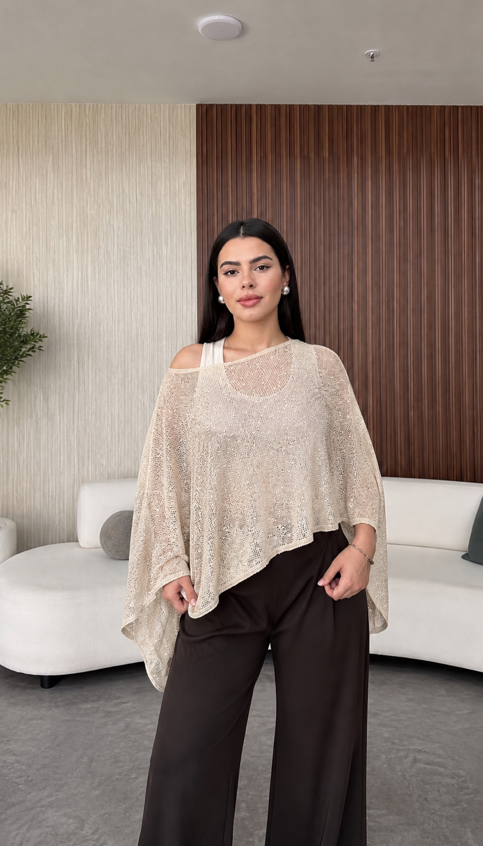 Champagne Veil Cape