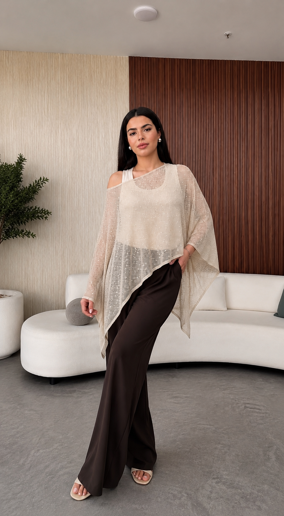 Champagne Veil Cape